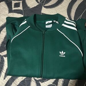Adidas Adicolor track jacket in forest green